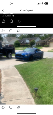 Blue 2017 Ford Mustang GT Premium