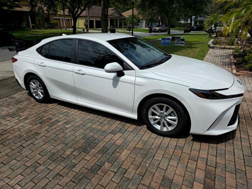White 2025 Toyota Camry LE