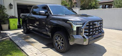 Gray 2022 Toyota Tundra Hybrid Platinum