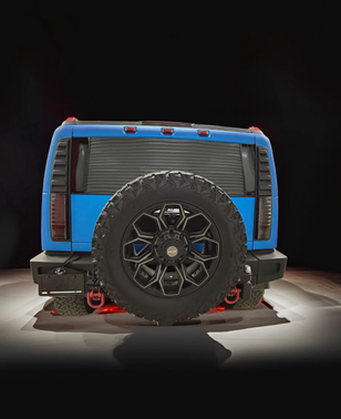 Blue 2004 Hummer H2 Base