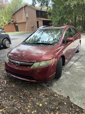 Red 2007 Honda Civic EX