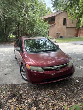 Red 2007 Honda Civic EX