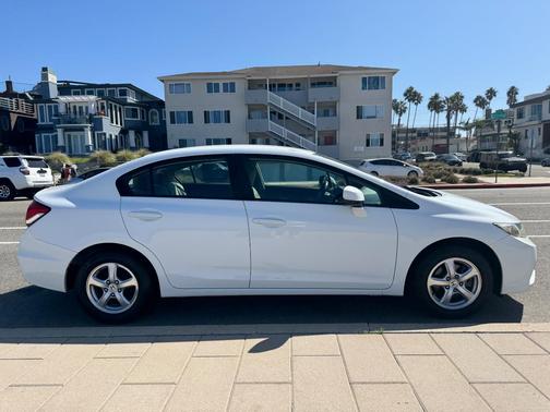 White 2013 Honda Civic Natural Gas