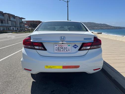 White 2013 Honda Civic Natural Gas