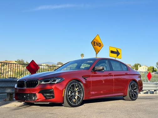 Red 2021 BMW M5 Base