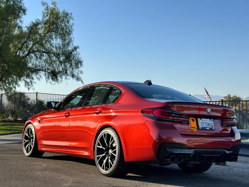 Red 2021 BMW M5 Base