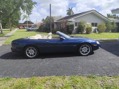 Blue 2002 Jaguar XK8 Base