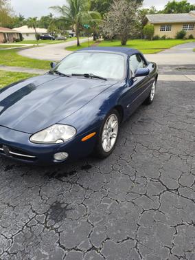 Blue 2002 Jaguar XK8 Base