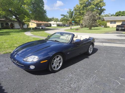 Blue 2002 Jaguar XK8 Base