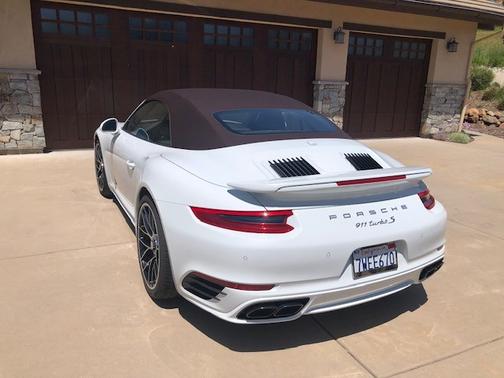 White 2017 Porsche 911 911 Turbo S Cabriolet