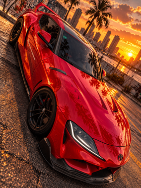 Red 2020 Toyota GR Supra 3.0 Premium Launch Edition