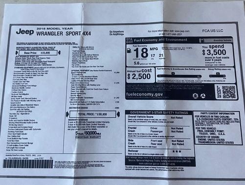 2016 Jeep Wrangler Sport