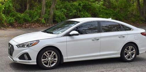 White 2019 Hyundai SONATA Sport