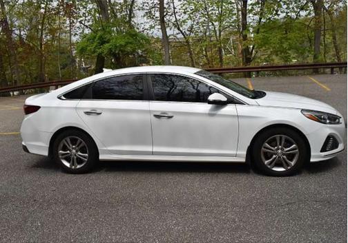 White 2019 Hyundai SONATA Sport