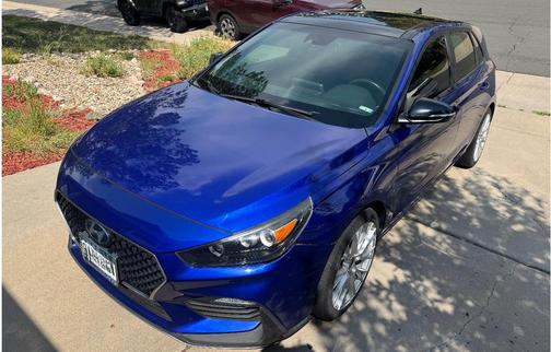 Blue 2019 Hyundai Elantra GT N Line