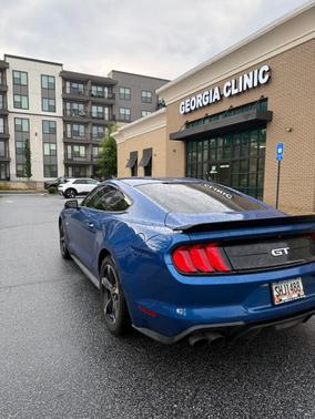 Blue 2018 Ford Mustang GT