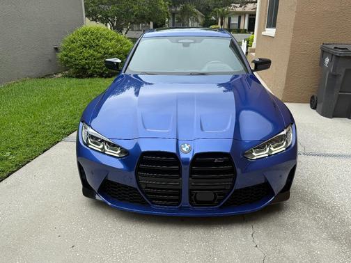Blue 2022 BMW M3 Competition