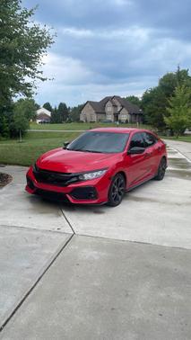 Red 2019 Honda Civic Sport
