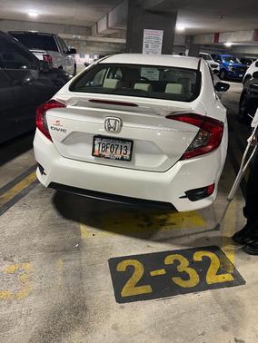 White 2016 Honda Civic LX