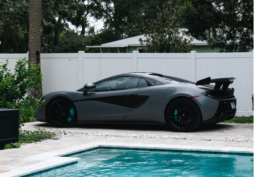 Gray 2019 McLaren 570S Spider