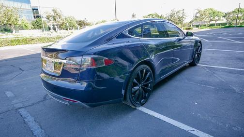 Blue 2013 Tesla Model S Performance
