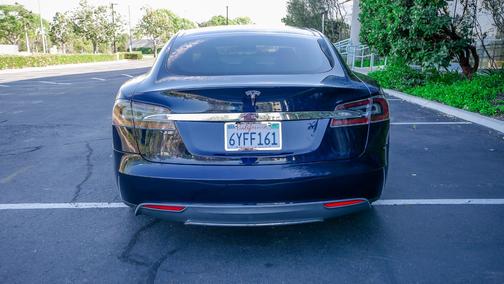 Blue 2013 Tesla Model S Performance