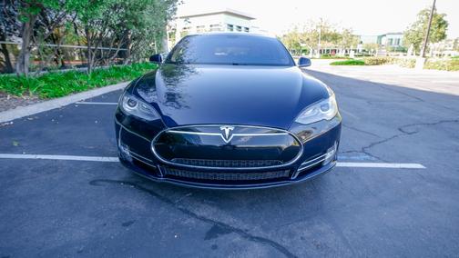 Blue 2013 Tesla Model S Performance