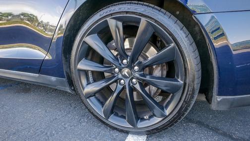 Blue 2013 Tesla Model S Performance