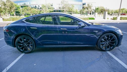 Blue 2013 Tesla Model S Performance