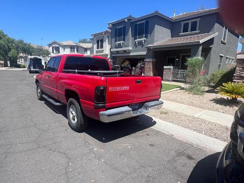 Red 2001 Dodge Ram 1500 Quad Cab