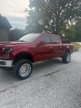 Red 2017 Ford F-150 XLT