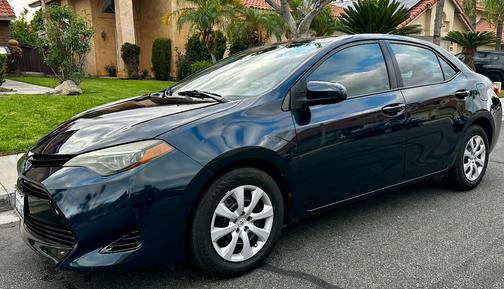 Blue 2017 Toyota Corolla LE