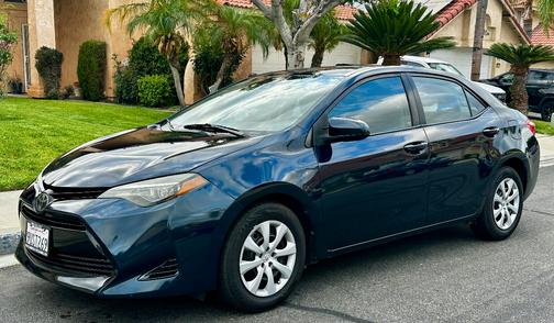 Blue 2017 Toyota Corolla LE