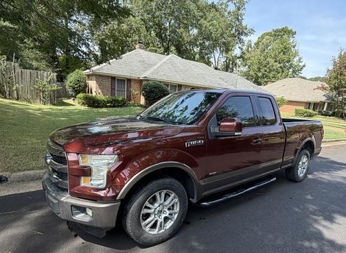 Red 2016 Ford F-150 Lariat