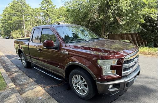 Red 2016 Ford F-150 Lariat