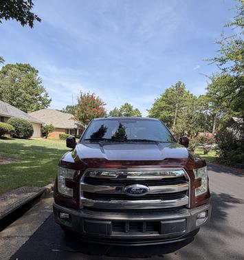 Red 2016 Ford F-150 Lariat