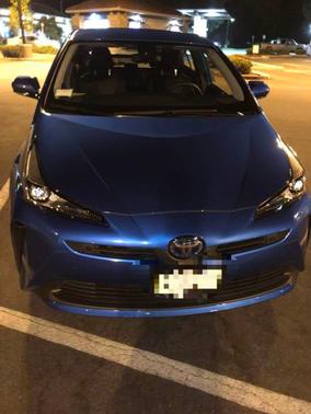 Blue 2020 Toyota Prius LE
