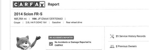 Gray 2014 Scion FR-S Base