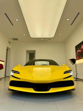 Yellow 2022 Ferrari SF90 Spider Base