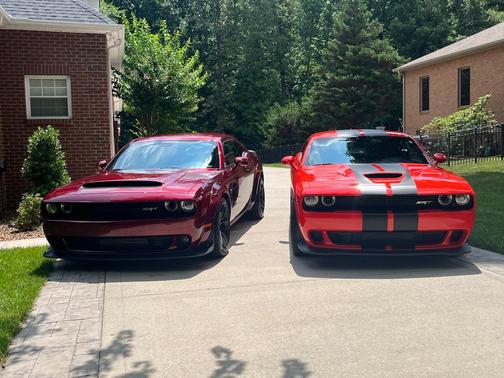 Orange 2016 Dodge Challenger SRT Hellcat