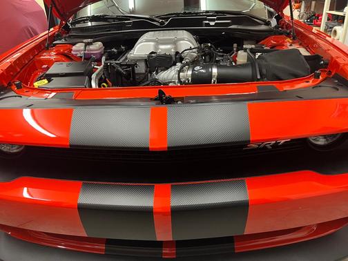Orange 2016 Dodge Challenger SRT Hellcat