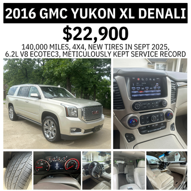 Gold 2016 GMC Yukon XL Denali
