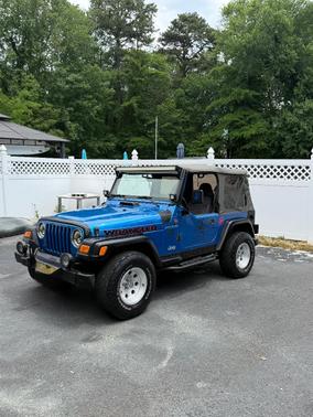 Blue 2002 Jeep Wrangler SE