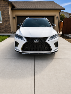 White 2021 Lexus RX 450h F SPORT Handling