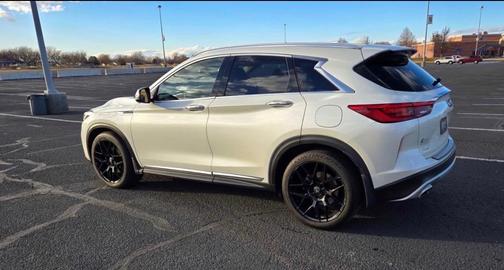 White 2021 INFINITI QX50 SENSORY