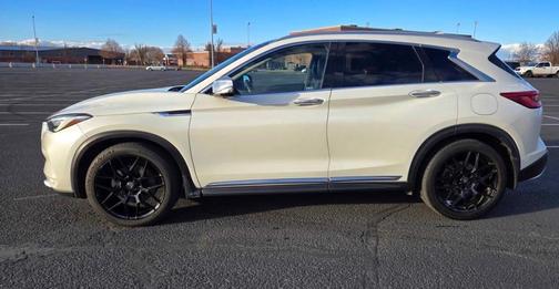 White 2021 INFINITI QX50 SENSORY
