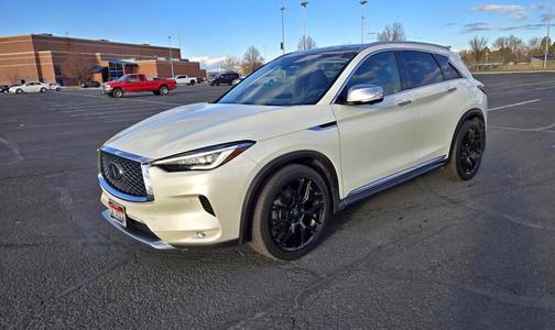 White 2021 INFINITI QX50 SENSORY