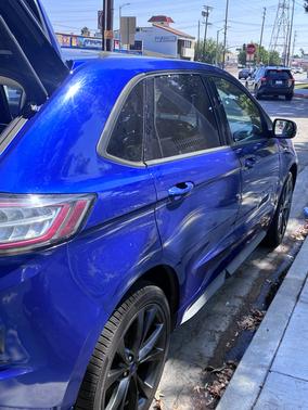 Blue 2015 Ford Edge Sport