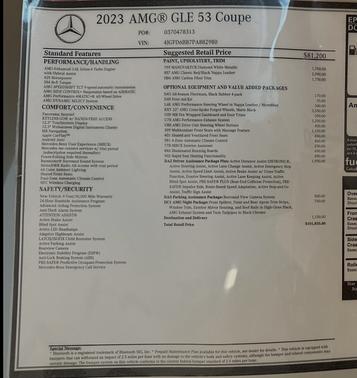 White 2023 Mercedes-Benz AMG GLE 53e 4MATIC Coupe