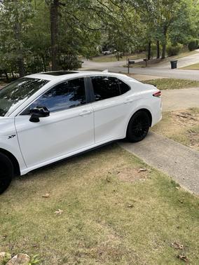 White 2020 Toyota Camry SE Nightshade